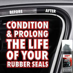 SONAX Rubber Protectant with foam applicator for even door seal conditioning