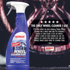 Rims finish improves as brake dust dissolves with a factory-safe formula.