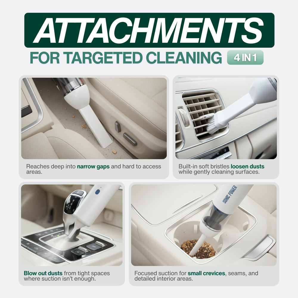 SonicPower 2-in-1 vacuum and blower enables versatile tasks.