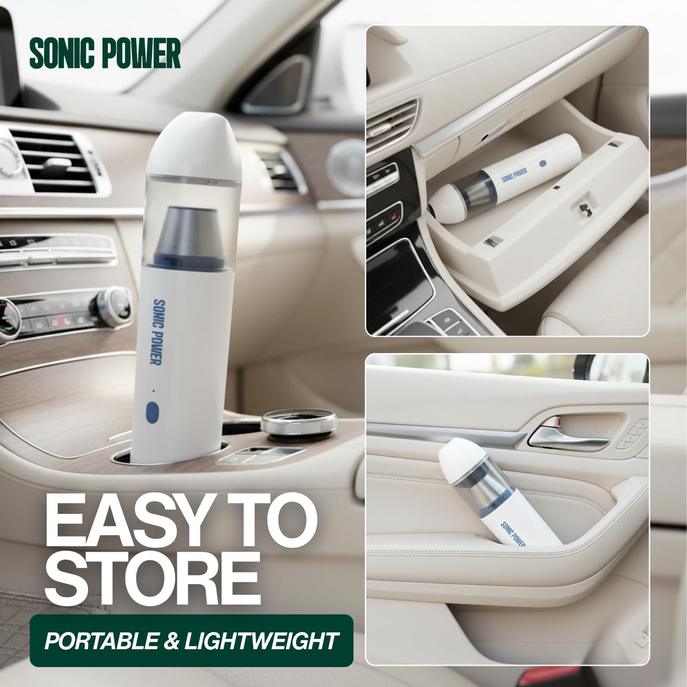 SonicPower rechargeable battery lets cordless cleaning anywhere.