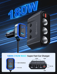 SONRU independent switches with LED display showing real-time voltage.