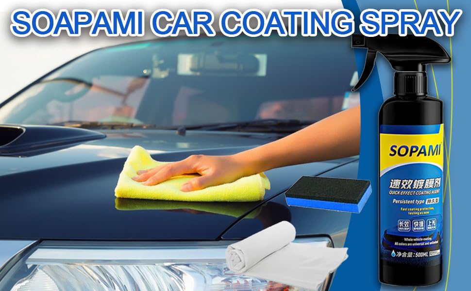 Odor-free SOPAMI formula enhances car detailing experience.