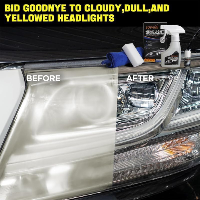 SOPAMI kit delivers fast results within minutes for clearer headlights