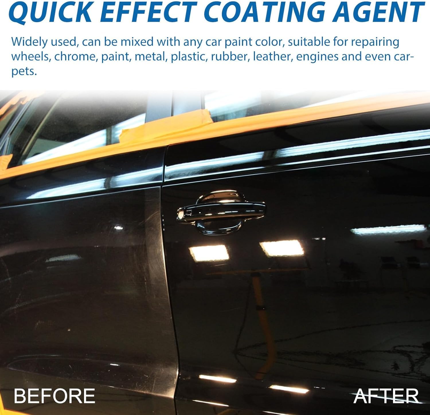 SOPAMI Quick Effect Coating Agent in action repairing light scratches.