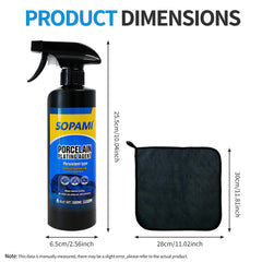 SOPAMI spray-action application shows easy mist for fast detailing.
