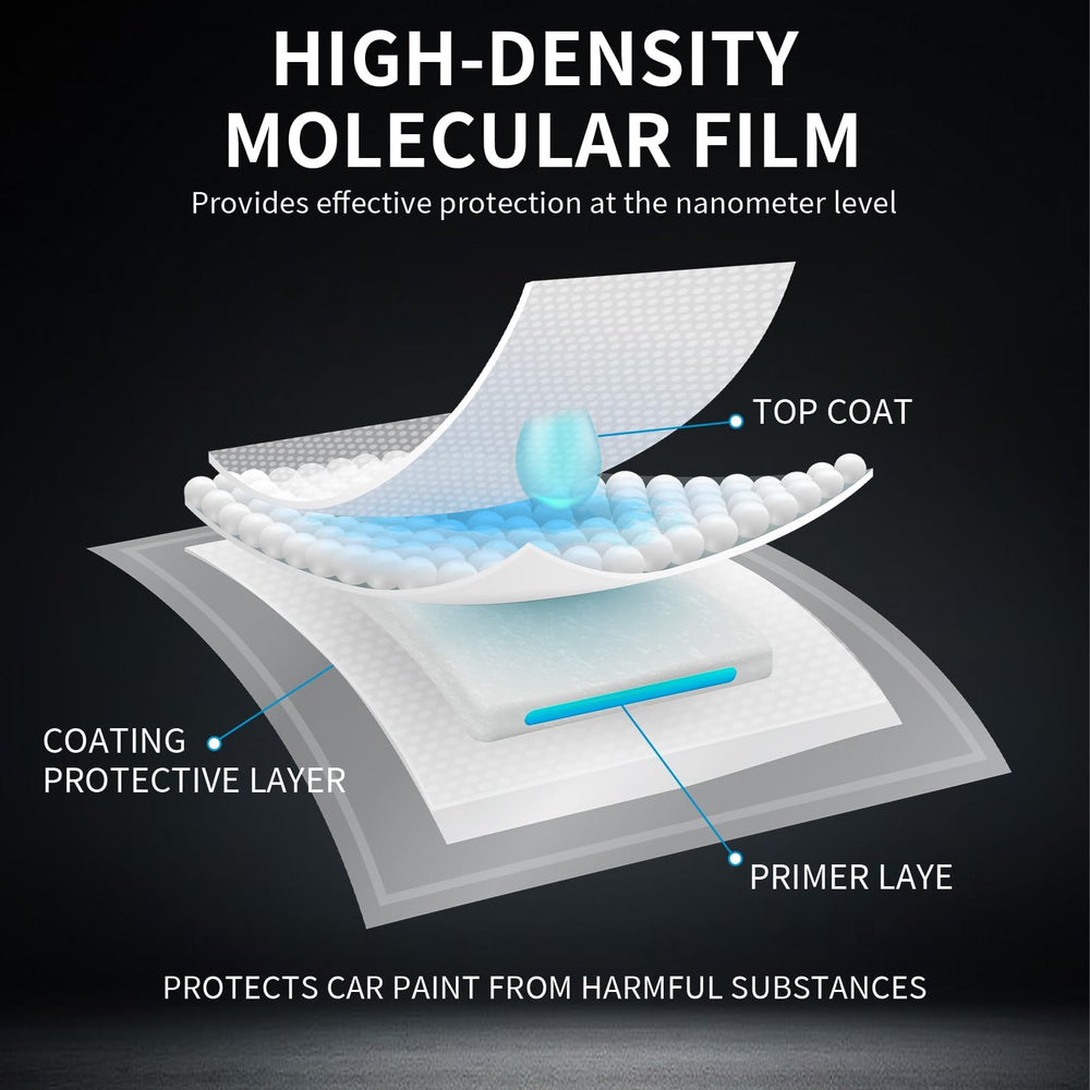 SOPAMI spray on glass for clear, streak-free visibility.