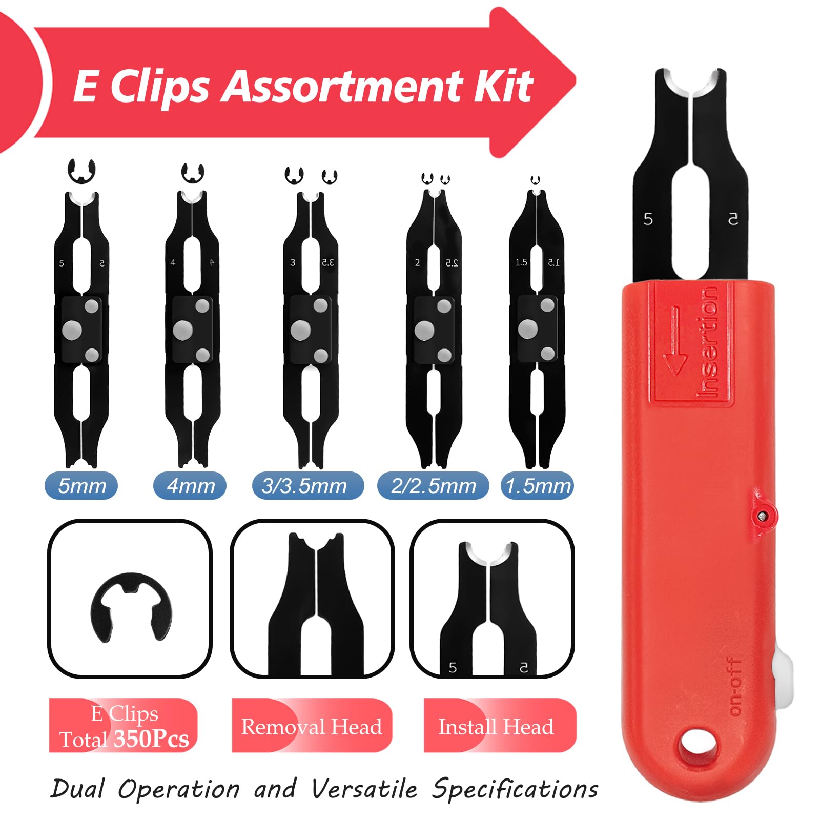 Sopnom E Clips Tool with ergonomic handle for comfortable operation.