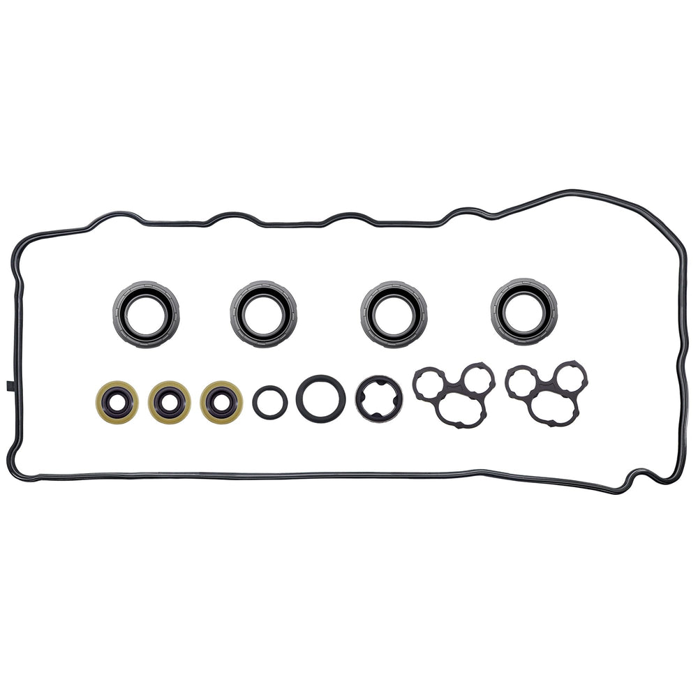 Sorello engine valve cover gasket set top view showing overall package
