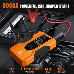 SORGHUM air compressor shows 150 PSI readout for quick inflation.