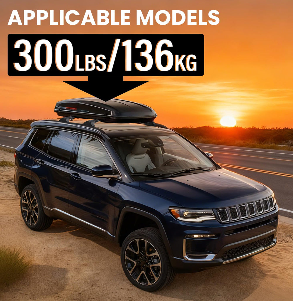 Soruci roof bars support up to 300 pounds for bikes or kayaks