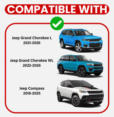 Soruci cross bars mounted on Grand Cherokee for fast, drill-free installation