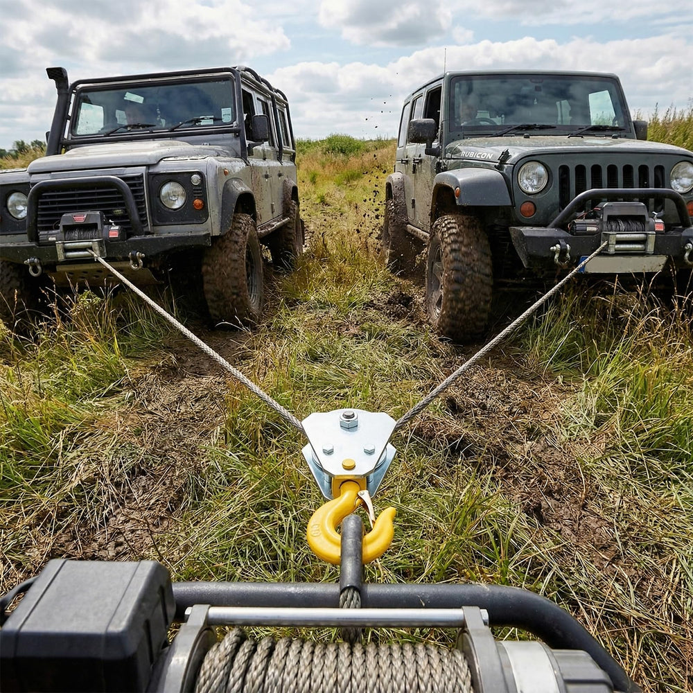 SOUJOY five-eighths wire rope compatibility enables secure connections with standard rigging.