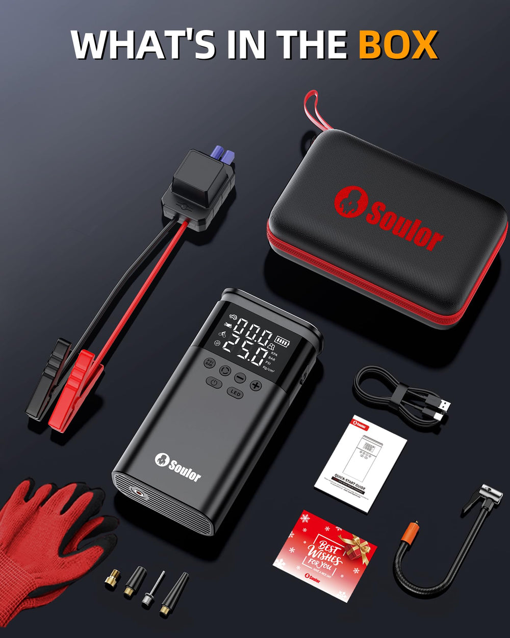 Soulor CYD22 portable EVA carrying case with accessories