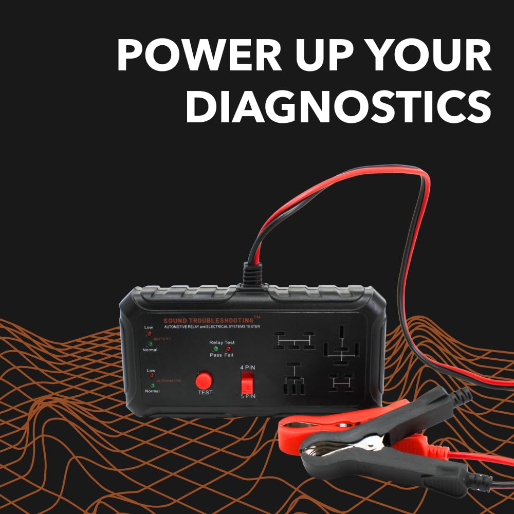 Sound Troubleshooting push-button operation enabling simple relay testing