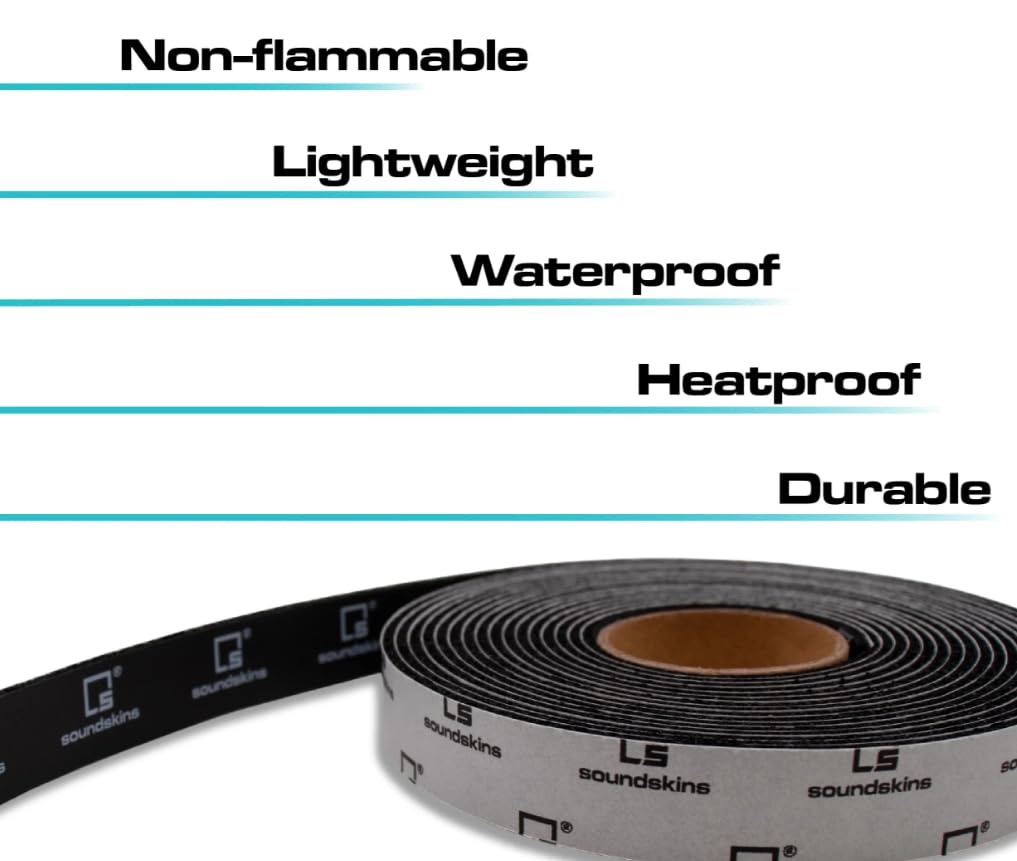 Soundskins Silent Strip airtight-seal showcases road noise absorption and wind blocking.