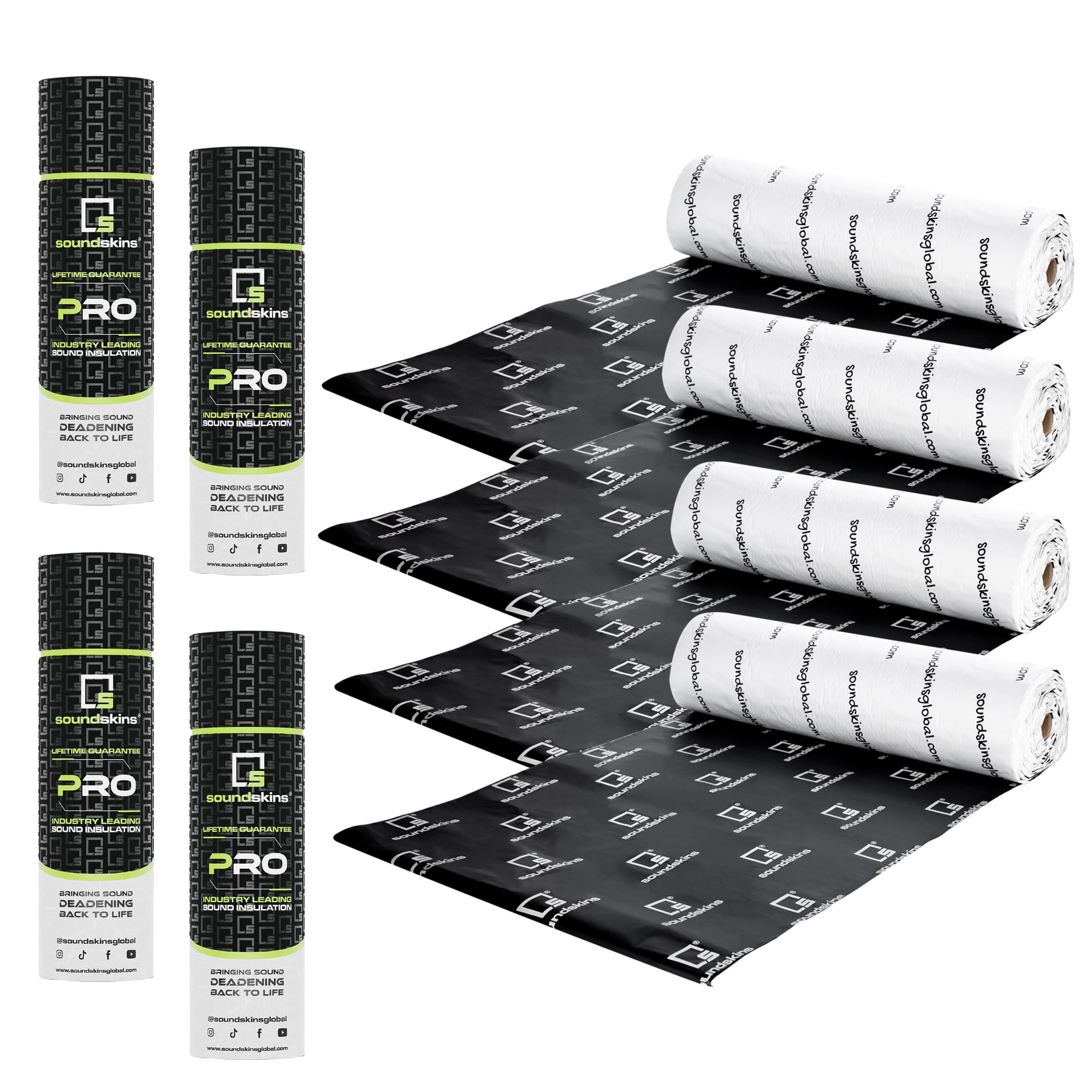 SoundSkins SSK-KIT01 overview of premium car sound deadening mat reducing interior noise.