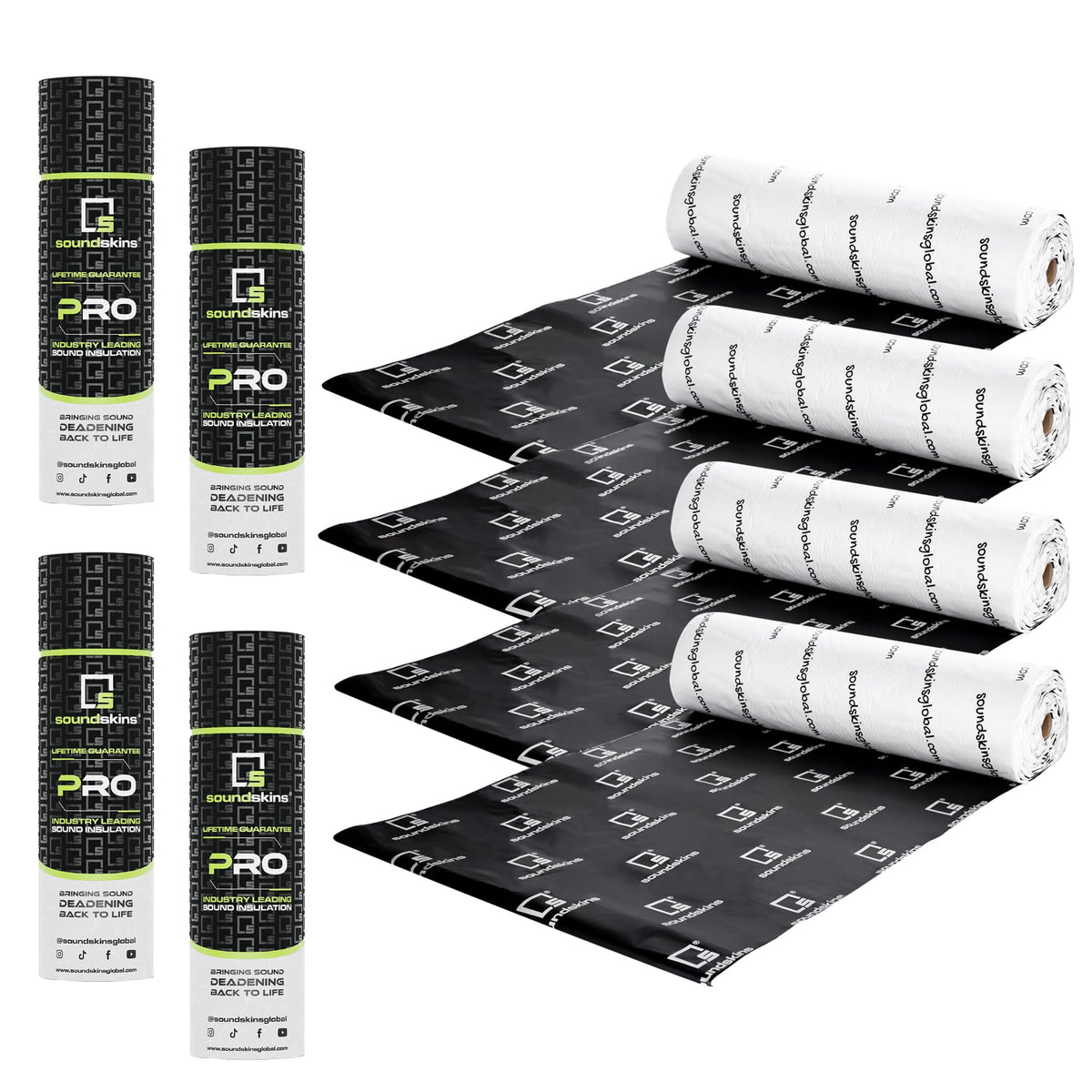 SoundSkins SSK-KIT01 overview of premium car sound deadening mat reducing interior noise.