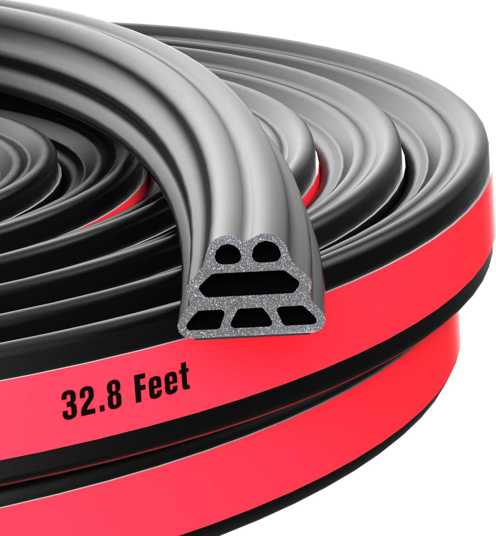 SOZATO car door seal strip shows a 3-layer pyramid structure for superior sealing.