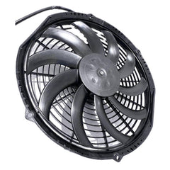 SPAL 30101522 12-inch fan puller with curved blades boosts cooling in tight engine bays.