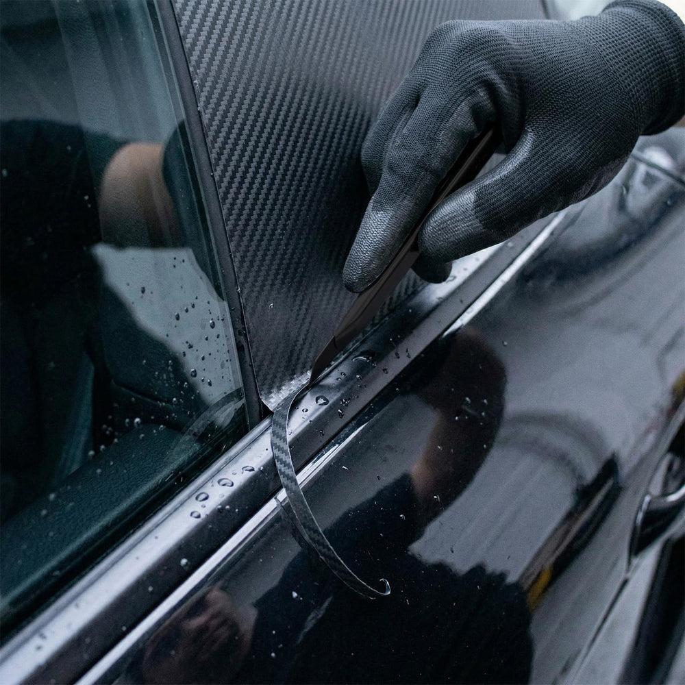 Spanno magnet holders secure film during alignment for one-person installs