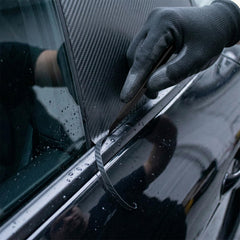 Spanno magnet holders secure film during alignment for one-person installs