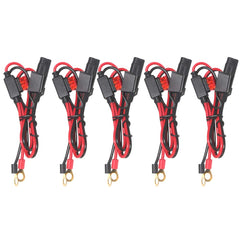 SPARKING 5-pack SAE to ring-terminal 2ft extension for extended charging access