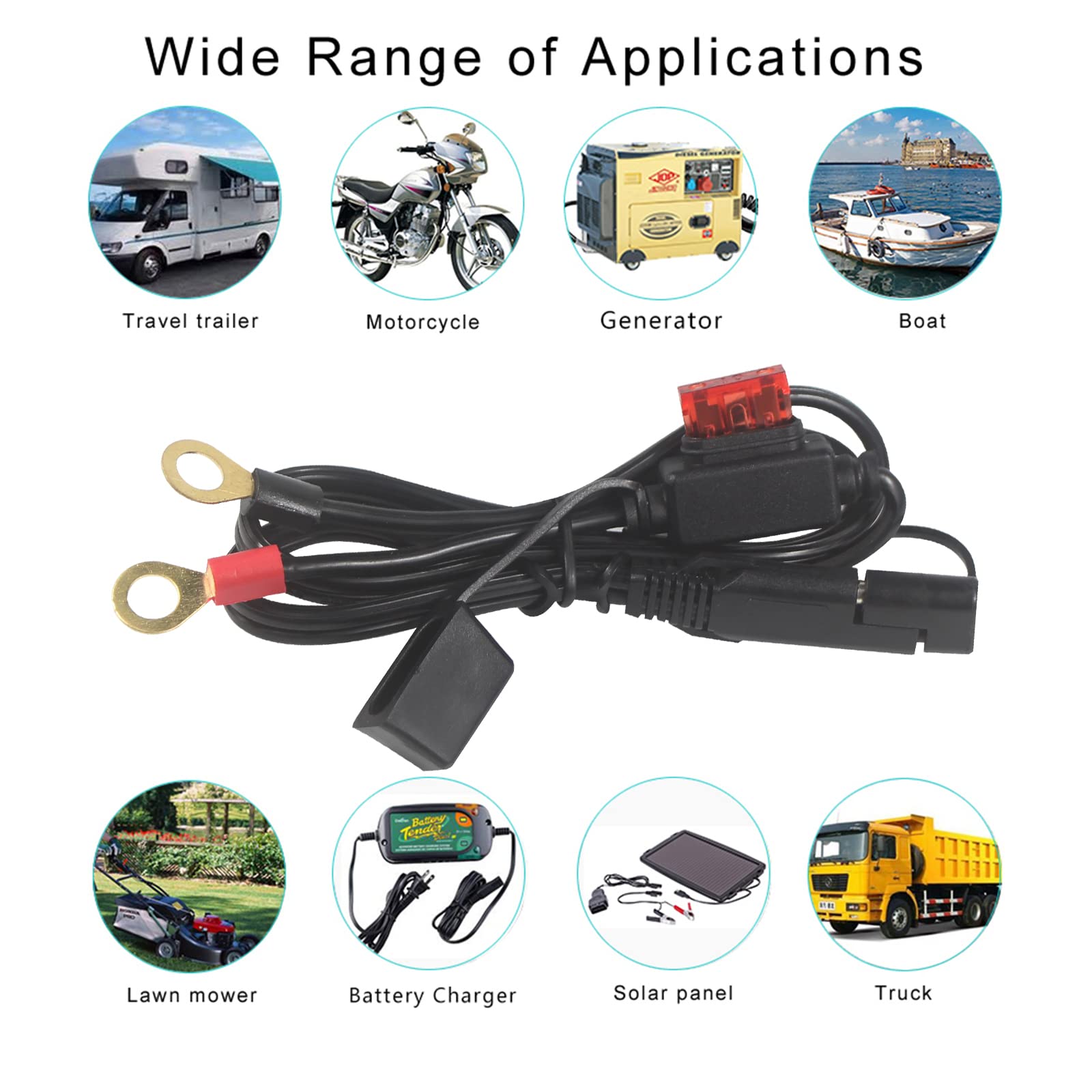 SPARKING heat and corrosion resistant connector for durable vehicle use.