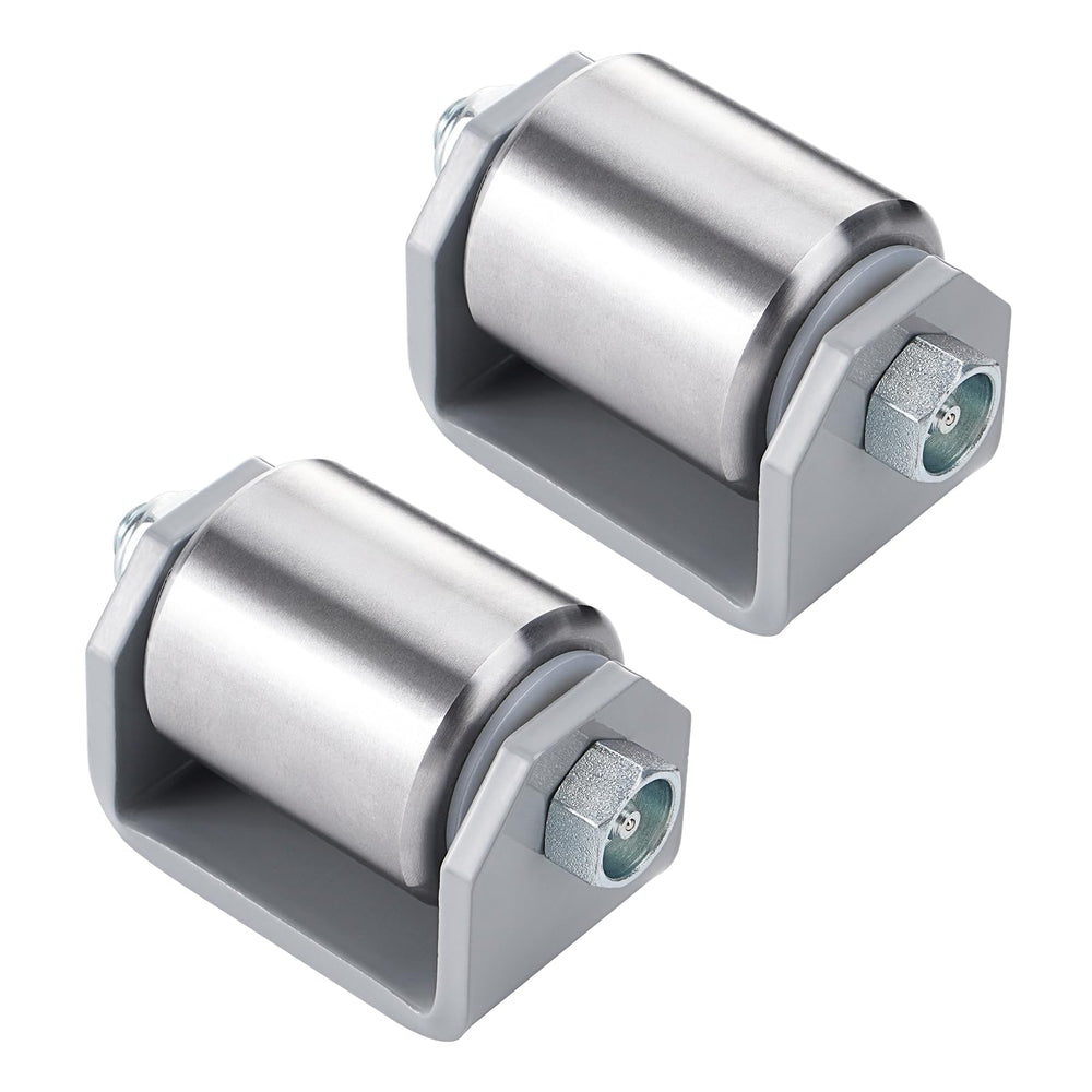 SPARKWHIZ 2in weld-on roller front view for smooth towing and easy maintenance.