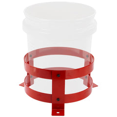 SPARKWHIZ bucket holder compatible with 12-inch buckets for organized storage.