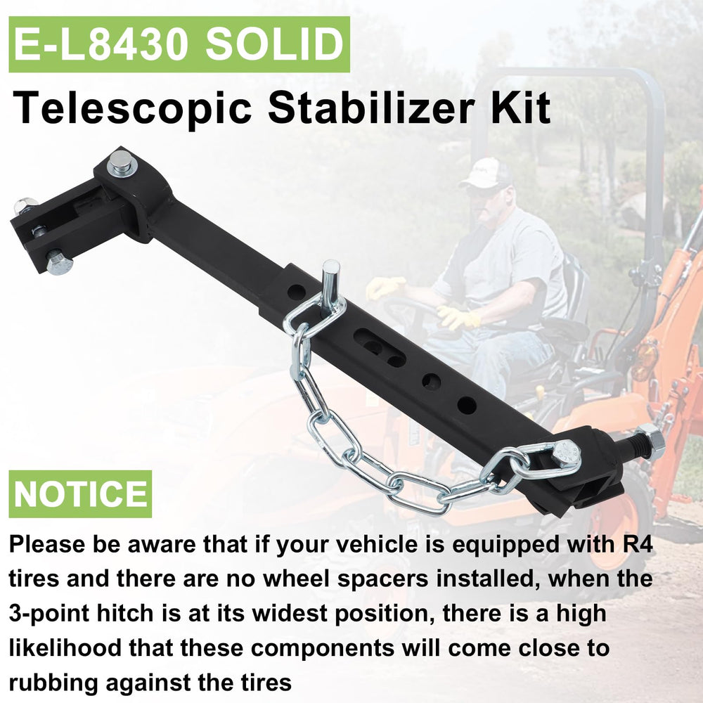 SPARKWHIZ E-L8430 stabilizer installed for outdoor use