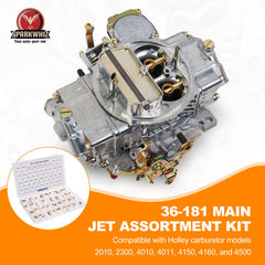 SPARKWHIZ jet kit compatible with Holley carburetors across listed models.