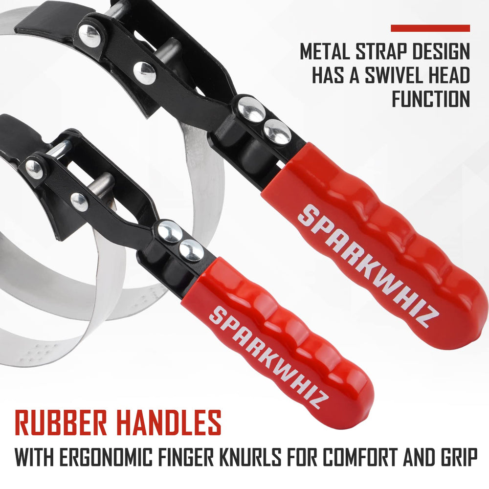 SparkWhiz anti-slip PVC handles reduce slipping during removal.