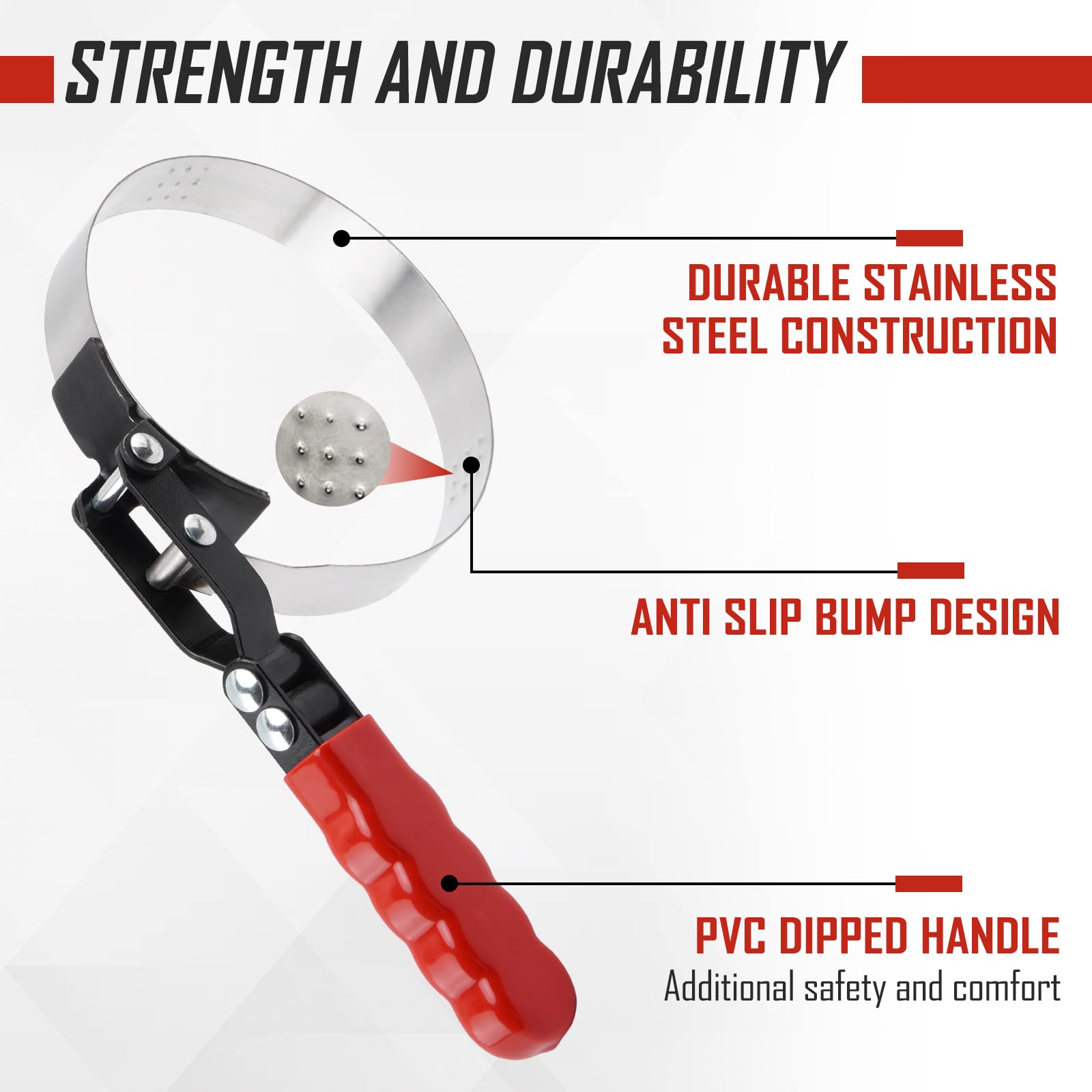 SparkWhiz four-size swivel plus pliers cover multiple filter sizes.
