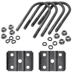 SPARKWHIZ U Bolt Kit installed on round trailer axle for secure mounting