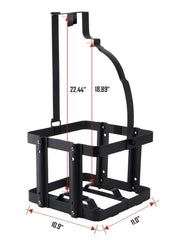 SPARKWHIZ VP Racing 5-gallon compatible mount demonstrates robust support for heavy cans.