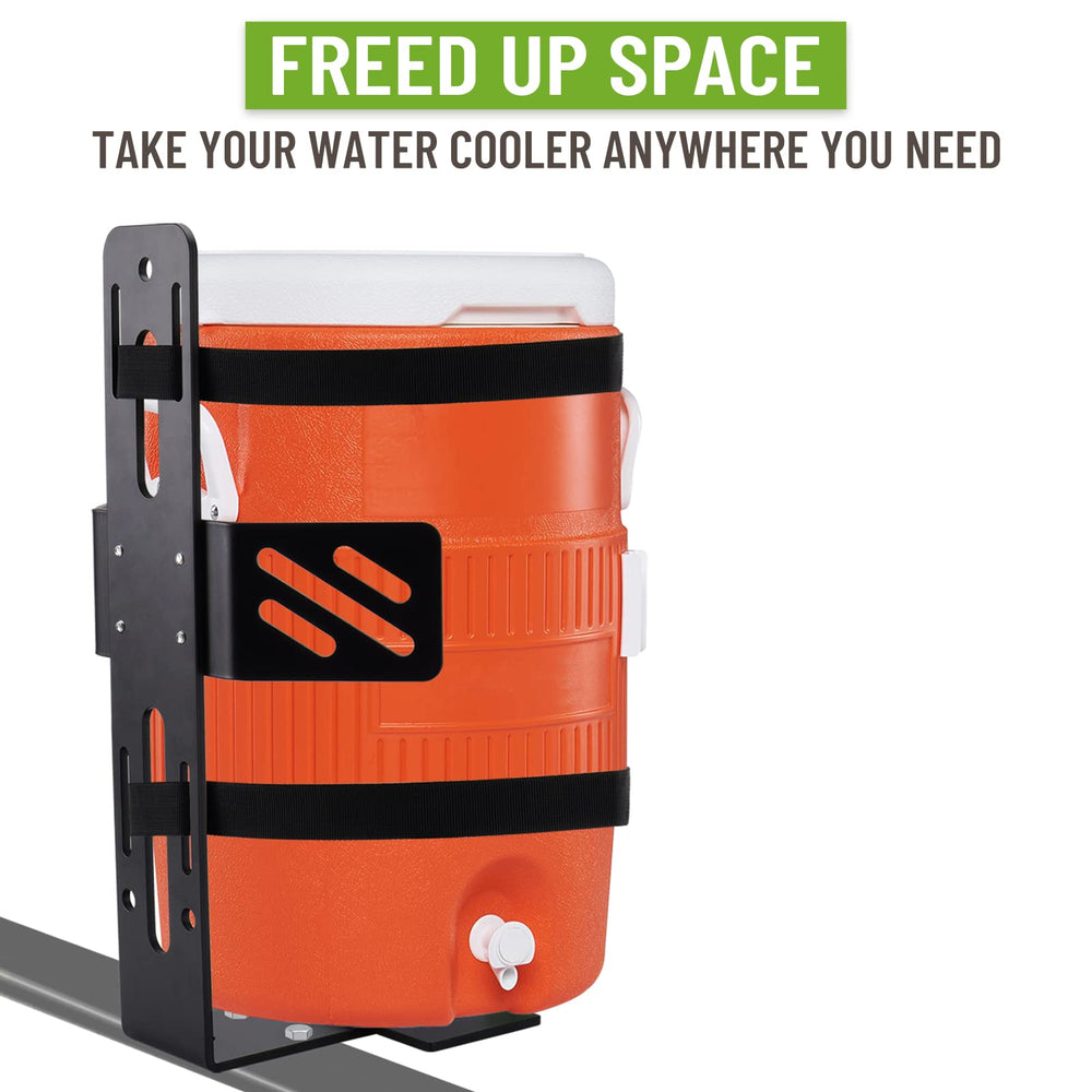 SPARKWHIZ water cooler mount attached to a truck for convenient on-the-go refreshment.