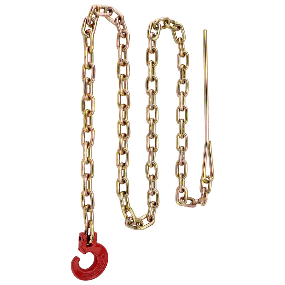 SPARKWHIZ winch choker chain 5/16in 7ft in use for secure log skidding.