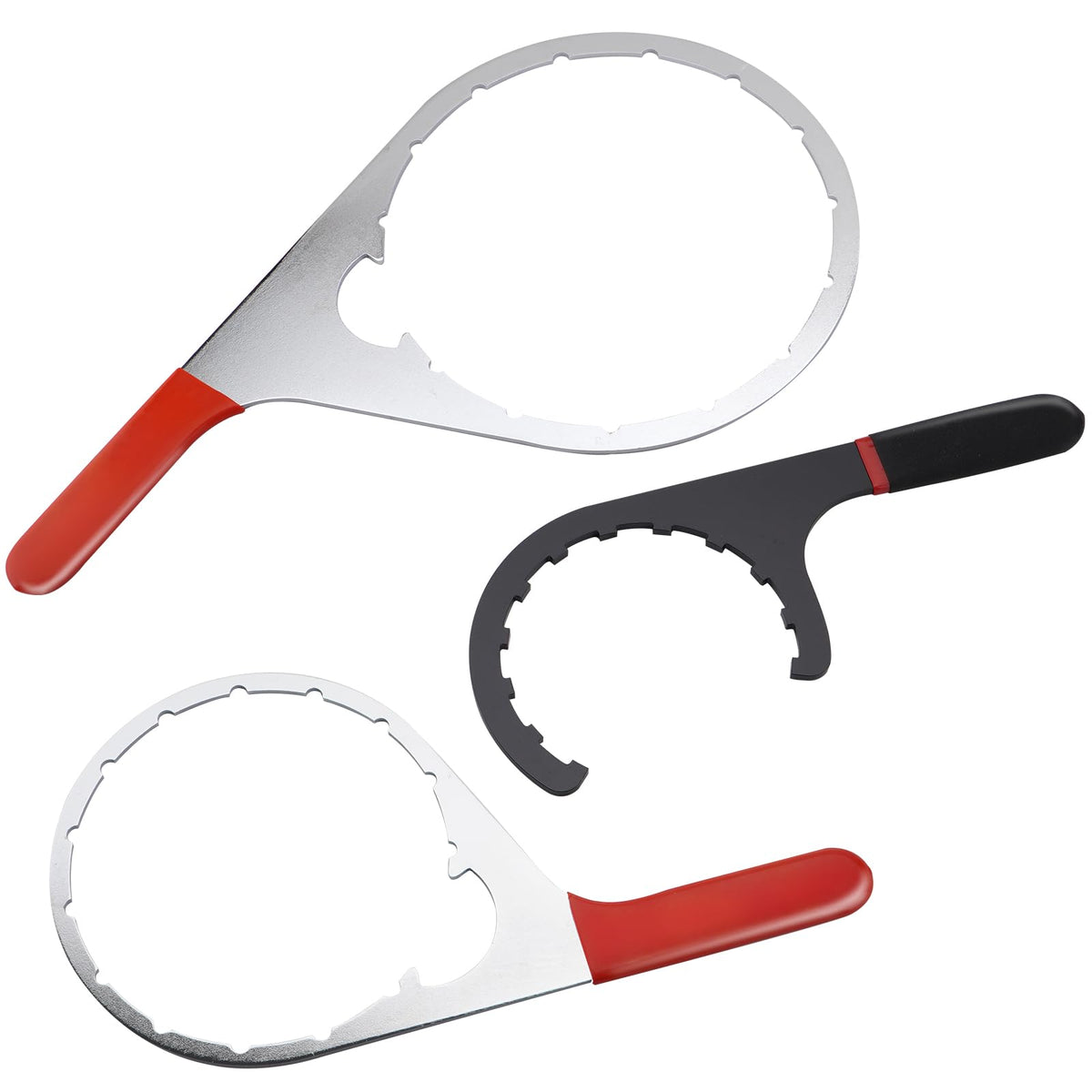 SPARKWHIZ 4-6 inch fuel filter wrench with secure grip for tough removal.