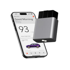 SPARQ AI OBD2 Scanner connecting via Bluetooth with iPhone for instant diagnostics