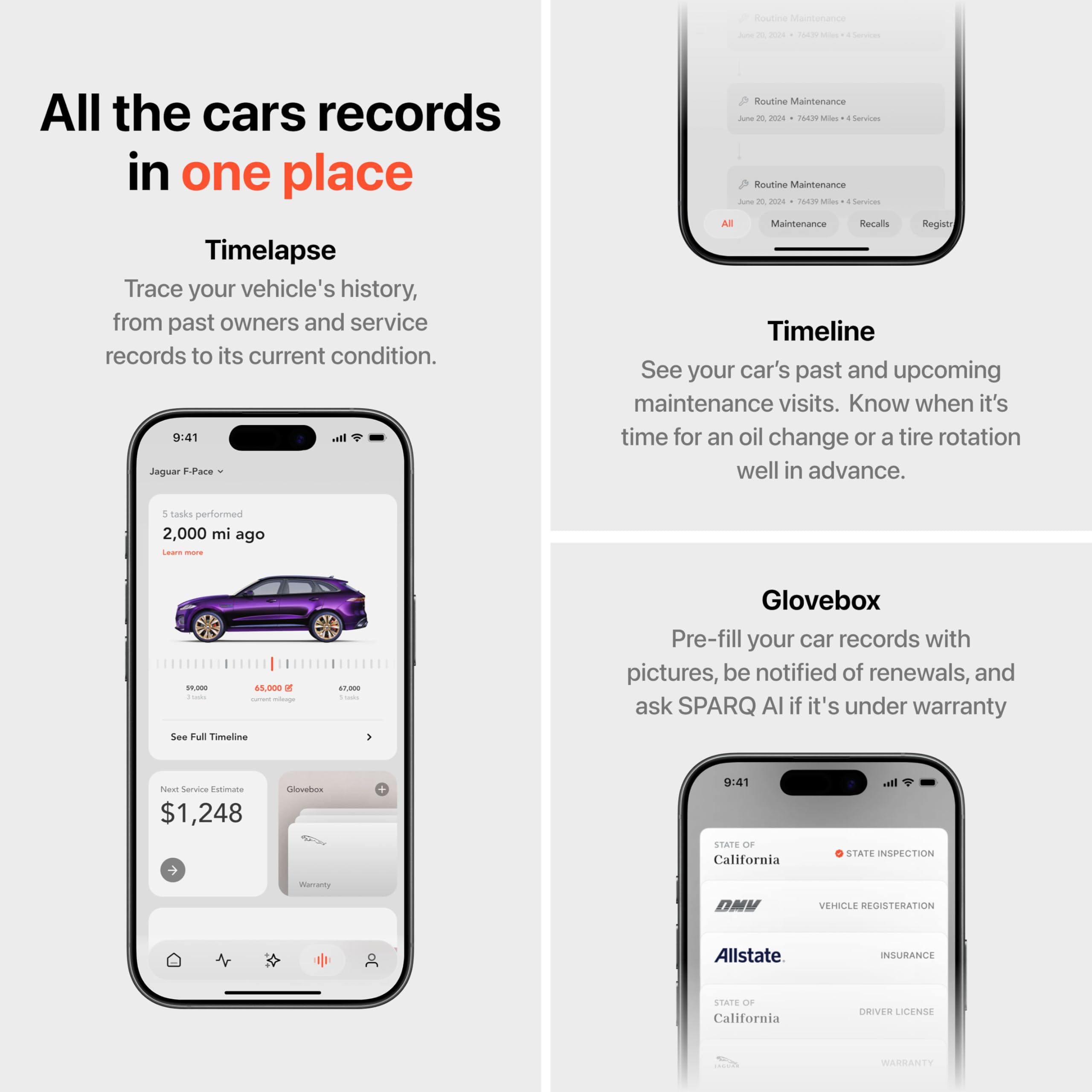 SPARQ AI OBD2 Scanner providing local repair estimates for planning