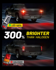 SPBREW tail light close-up showing 5200K brightness
