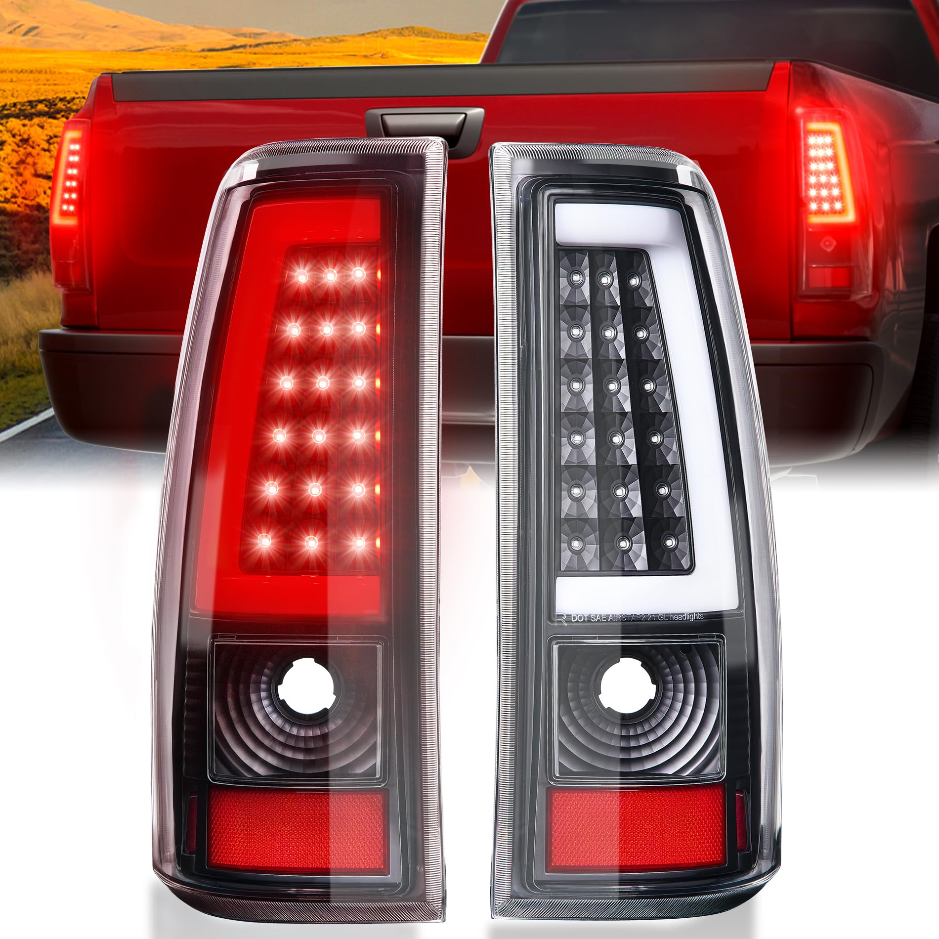 SPBREW LED tail light for Chevy Silverado rear view with high visibility