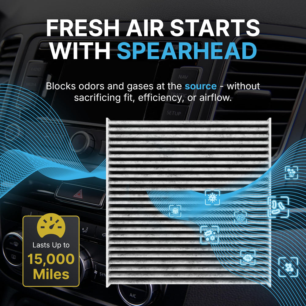 SPEARHEAD Breathe Easy demonstrating odor-blocking performance on the road