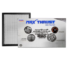 Spearhead Max Thrust engine air filter close-up shows sturdy hex-D pleats for high dirt capture.