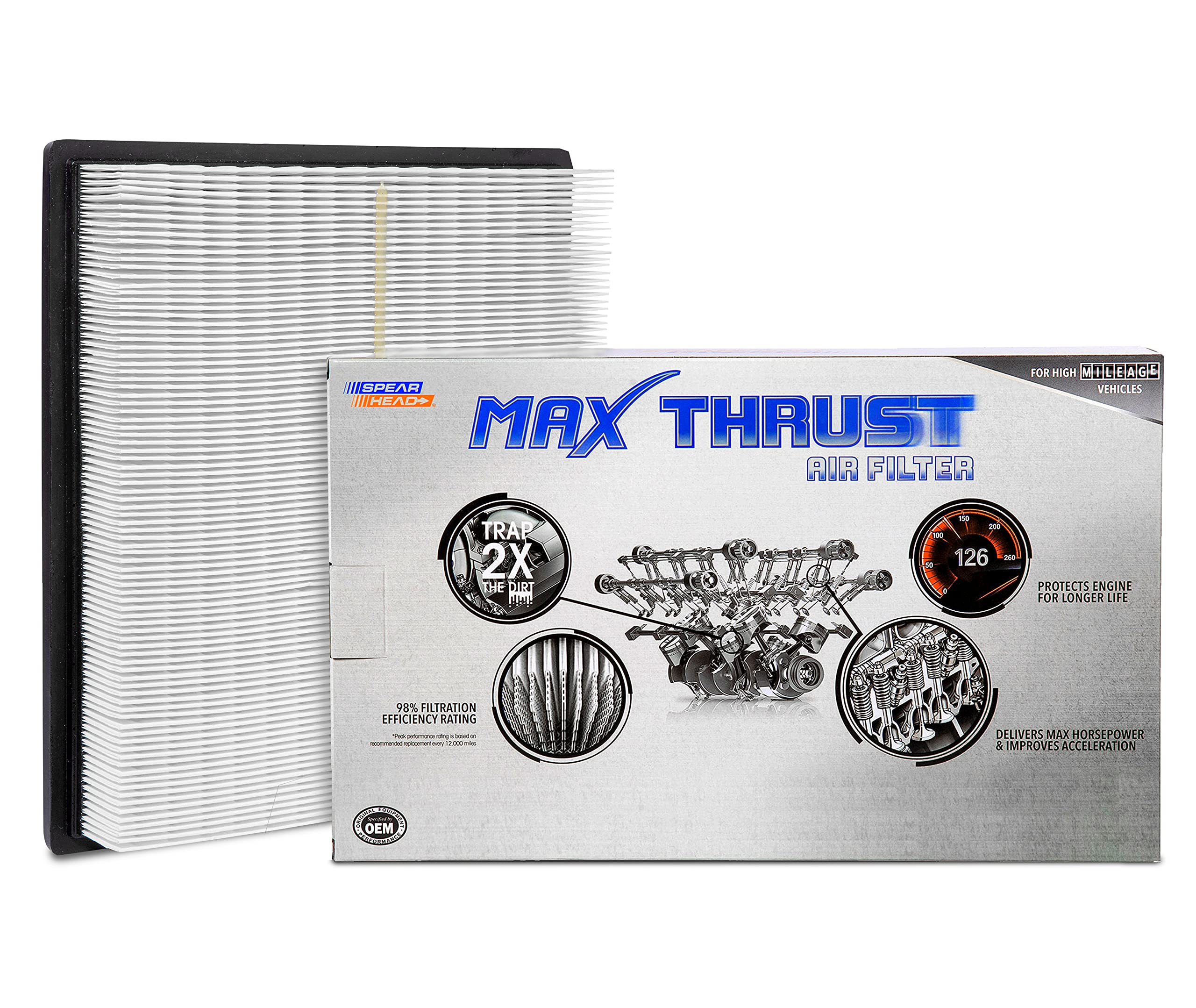 Spearhead Max Thrust filter panel installed in Sequoia for OEM fit