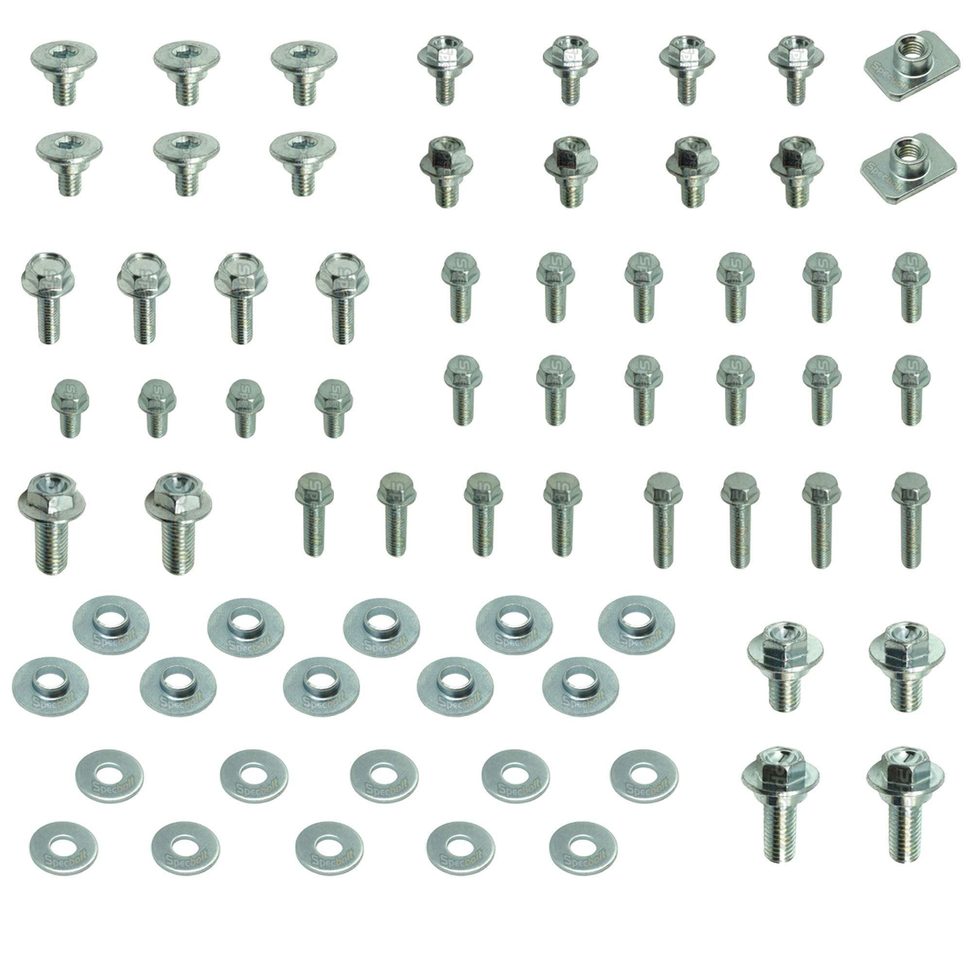 Specbolt 70pc CR/CRF bolt kit packaging for quick bodywork replacements.