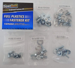 Specbolt full plastics bolt kit for Yamaha YZ450F, OEM-style fasteners to replace worn body panels.