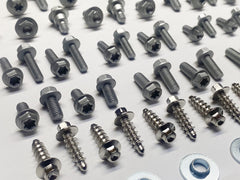 KTM body bolt installation with Specbolt fasteners featuring corrosion-resistant plating.