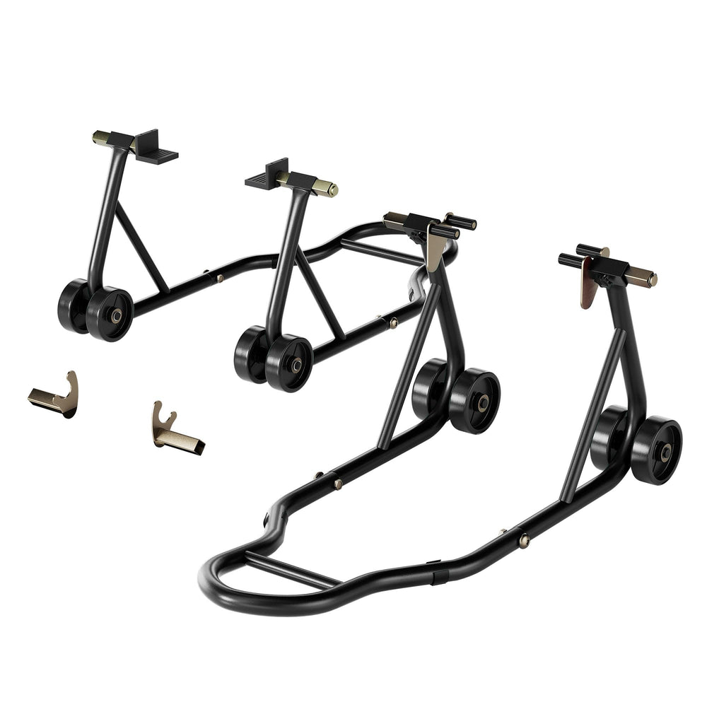 SPECSTAR front wheel stand with adjustable heads for quick maintenance