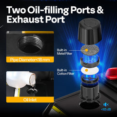SPECSTAR-oil-window-view allows easy oil level monitoring during operation.